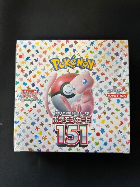 ポケモンカード　ポケカ　151 シュリンク付き　ボックス　1BOX ボックス　ワンオーナー　未開封　片側面に切り込み