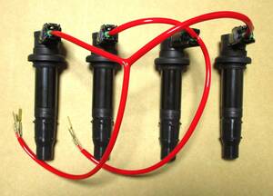  Direct ignition set coil harness set red new goods GPZ900R ZRX1100 ZRX1200R DAEG ZZR1100 GPZ1000RX GPZ1100 Ninja 