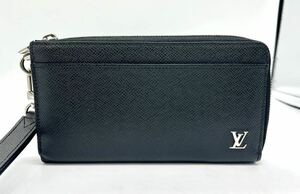 美品 ルイヴィトン 財布 LOUIS VUITTON タイガ ジッピー ドラゴンヌ M69409 L字ファスナー 長財布 ノワール ブラック