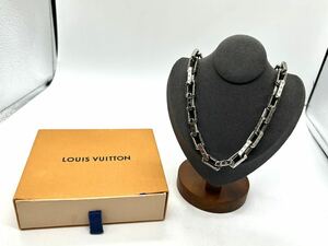 LOUIS VUITTON Louis Vuitton kolie chain monogram M64196 US1220 necklace metal silver 