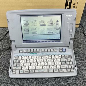 129235◎SHARP シャープ 日本語ワードプロセッサ WD-J200 白黒 ワープロ 書院