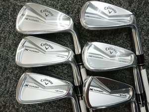 125963《未使用》Callaway キャロウェイ XFORGED STAR アイアン #5-9.P 6本セット フレックスS