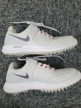 72614。NIKE ナイキ FITSOLE レディース ゴルフシューズ 23.5センチ zoom 909735-002 グレー_画像3