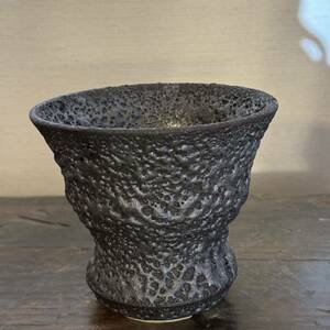 宮下将太 作家鉢 植木鉢 陶器鉢 黒 コーデックス 塊根植物