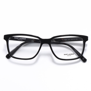  new goods #23SS#SAINT LAURENT sun rolan # glasses no lenses fashionable eyeglasses # men's simple . square type frame glasses glasses Logo black . glasses BLACK