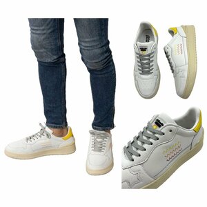  regular price 30800 jpy *Atlantic STARS* new model model Classic white sneakers * Atlantic Star z*HOKUTO* white / yellow 43
