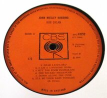 ☆彡 英國盤 Bob Dylan John Wesley Harding [ UK mono Original '68 CBS 63252 ]_画像4