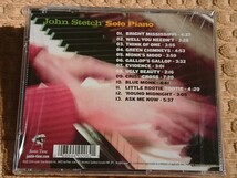  ●未開封CD● John Stetch / Solo Piano (068944020621)_画像2