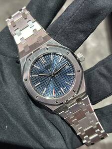 [50 годовщина ротор ]AUDEMARS PIGUET( Audemars Piguet )* Royal дуб 37.[2022 год 4 месяц печать ][ б/у прекрасный товар ][15550ST.OO.1356ST.02]