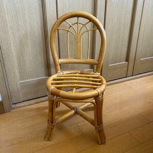 ラタン　チェア　椅子　アンティーク　ビンテージ　レトロ　キッズ　ペット　インテリア　台　籐製