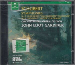 [CD/Erato]シューベルト:交響曲第8&9番/J.E.ガーディナー&リヨン歌劇場管弦楽団