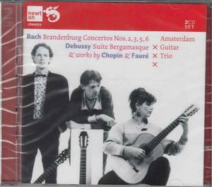 [2CD/Newton]バッハ:ブランデンブルク協奏曲第5番ニ長調BWV.1050他/アムステルダム・ギター三重奏団&T.マトホット(cemb) 1985.2他