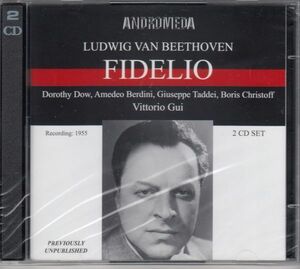 [2CD/Andromeda]ベートーヴェン:歌劇「フィデリオ」全曲[イタリア語歌唱]/D.ダウ&A.ベルディーニ他&V.グイ&ローマRAI交響楽団 1955.11.28