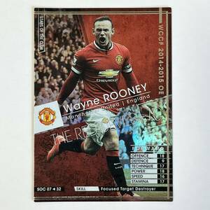 ♪♪WCCF 14-15 SOC ウェイン・ルーニー Wayne Rooney Manchester United 2014-2015♪三点落札で普通郵便送料無料♪