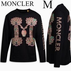 モンクレール 1952 ロンT　黒　M　新品　本物　正規品　MONCLER 長袖 Tシャツ　ロゴ 　T-SHIRT LS HERALDIC