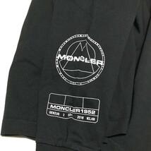 モンクレール 1952 ロンT　黒　XS　新品　本物　正規品　MONCLER GENIUS ジーニアス 長袖 Tシャツ ロゴ　袖ロゴ　ワッペン_画像7