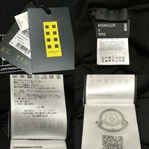 モンクレール 1952 ロンT　黒　XS　新品　本物　正規品　MONCLER GENIUS ジーニアス 長袖 Tシャツ ロゴ　袖ロゴ　ワッペン_画像9