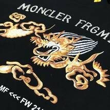 MONCLER FRAGMENT ドラゴン Tシャツ 黒 Sサイズ 新品　定価42500円　モンクレール ジーニアス フラグメント FRGMT ロゴ HF スカジャン_画像5