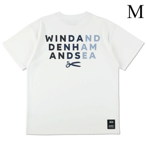 DENHAM X WDS (WINDENHAM) TEE　白　Mサイズ　新品 24SS デンハム　ウィンダンシー WINDENHAM　ロゴ Tシャツ T-SHIRT TEE 半袖 ホワイト
