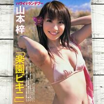 [高品質ラミネート処理][ 山本梓 ] FRIDAY 2007年11/16 雑誌 切り抜き 3P A4フィルム 水着 グラビア アイドル 芸能人 女優_画像1