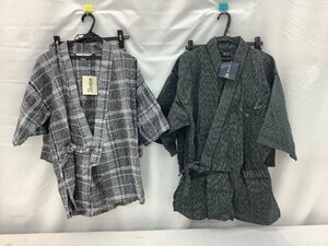 男のゆとり/希楽者 作務衣/甚平/Mサイズ 一部シミ有/ハンガー付属なし 未使用品 ACB