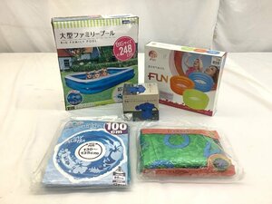 パル/ドウシシャほか 子供用/大型/ビニールプール/うきわ/電動空気入れ 中古品 ACB