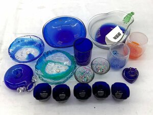 玻璃屋 ガラス製品まとめ/湯呑み/皿 他 中古品含む 未使用品 ACB