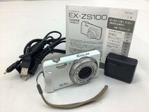 カシオ デジタルカメラ EX-ZS100 動作確認済み バッテリー残量不明・充電器欠品 中古品 ACB_画像1