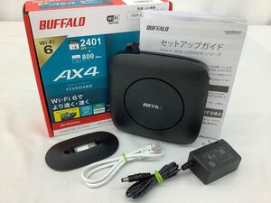 BUFFALO(バッファロー) AX4/Wi-Fiルーター/Wi-Fi6 WSR-3200AXAS 通電のみ確認 中古品 ACB