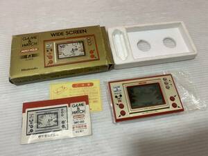 8/6◇GAME＆WATCH　ゲーム＆ウォッチ　ミッキーマウス　WIDE SCREEN　MC-25　任天堂　当時物　箱・説明書付【写真追加あり】C1