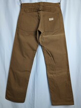 SUGAR CANE シュガーケーン SC40795 Made in U.S.A. DUCK WORK PANTS ブラウンダック Lサイズ_画像2
