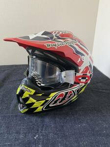 Troy Lee Designs 13 Air size S Strike Helmet Red off-road full-face helmet 55-56 helmet Oacley goggle 