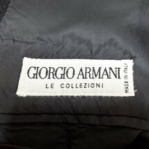 【90'sヴィンテージ】最高級　ジョルジオアルマーニ　イタリア製　GIORGIO ARMANI　ダブルブレスト　テーラードジャケット　XL　グレー_画像3