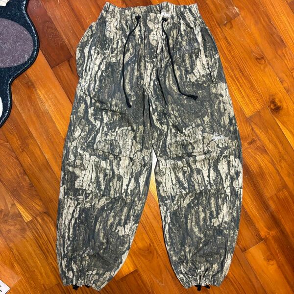 Stussy nyco over trousers VEIL CAMO パラシュートパンツ　リアルツリー　カモフラ