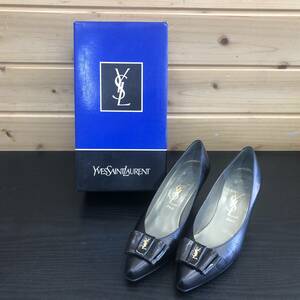 【500円スタート】Yves Saint Laurent イヴサンローラン パンプス ブラック ＴU・6509 サイズ:35 1/2 レディース