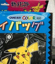 ★内袋未開封 当時物 ポケモン ゲームボーイシリーズ専用 ゲームボーイバッグ 収納ケース ピカチュウ ピチュー アンノーン グッズ_画像2