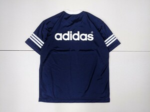 7. Adidas 80s Vintage Descente производства сделано в Японии te Caro go джерси материалы застежка с планкой короткий рукав футболка 90s O-XO темно-синий белый x405