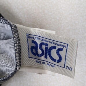 10．2点 90s アシックス ASICS 94－5 F.A.W. レトロジャージ上下 トラックジャケットブルゾンパンツ メンズＭ相当グレー白赤y202の画像6