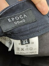 11．エポカ EPOCA 日本製 コーティング加工 ブラックデニムジーンズ サイズ44　黒 x308_画像6