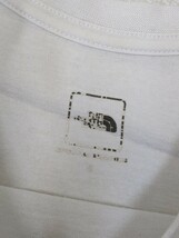 4．ノースフェイス NORTH FACE デカロゴ 半袖Tシャツ NT31504Z メンズM相当 白黒アウトドアx307_画像4
