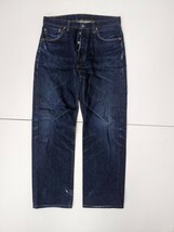 1．USA製 501XX リーバイス LEVI'S 555 バレンシア工場 隠しリベット BIGE 赤耳 セルビッチ デニム パンツ ジーンズ アメカジW34 y302_画像1