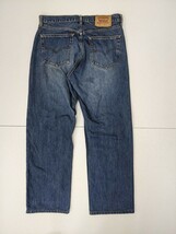 3．リーバイス 90s ヴィンテージ LEVI'S 512 デニム パンツ ジーンズ アメカジ ワーク W33L34 ネイビーy303_画像2