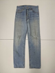 1.USA производства Levi's 90s LEVI'S 501xx кнопка fly Denim брюки джинсы American Casual Work Vintage W30L34.. темно-синий y405