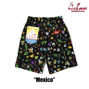 XLサイズ COOKMAN 短パン クックマン シェフショートパンツ Mexco Chef Short Pants メキシコ ブラックの画像1