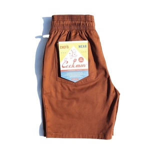 Mサイズ クックマン シェフ ショートパンツ チョコレート ブラウン COOKMAN Chef Short Pants Chocolate ワークパンツ 茶色