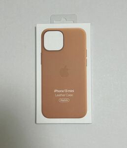 Apple純正iPhone 13 mini レザーケース 新品 ゴールデンブラウン 