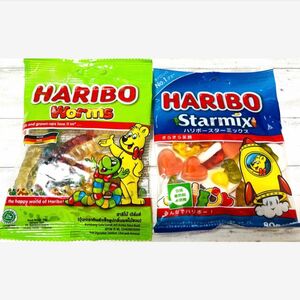 【HARIBO】ハリボーグミセット160g/ スターミックス・ワーム80g計2個