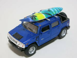 【サーフボード付】KINSMART・ キンスマート　★ミニカー　 ハマー　　2005 Hummer H2 SUT　