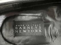 即決★イタリア製 良品 BARNEYS NEW YORK★8.5=約27cm エナメルレザーシューズ バーニーズニューヨーク 黒 ブラック スリッポン シューズ_画像8