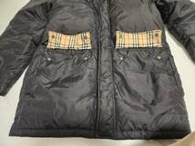 【レア】バーバリーブラックレーベル ダウンジャケット M フォックスファー グースダウン / BURBERRY BLACK LABEL 黒 メンズ_画像4